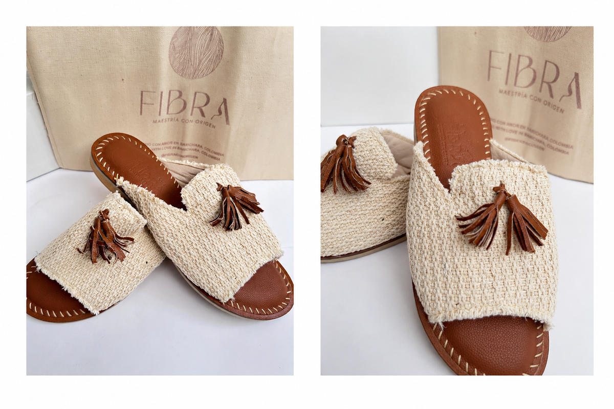 PEN sandalias FIBRA detalle